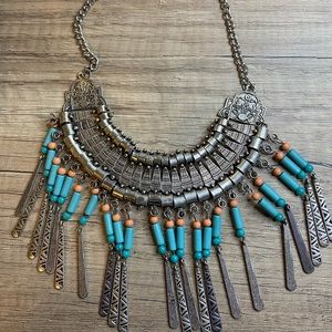 silver turquoise Necklaces